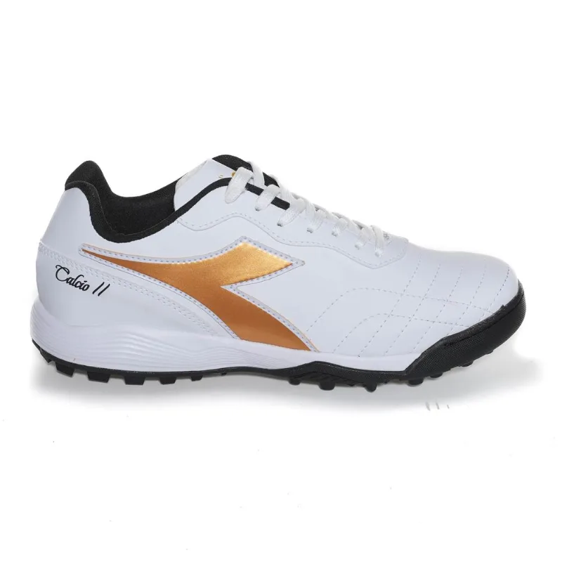 Chuteira Unissex Diadora Calcio II Society Branco e Dourado BRANCO/PRETO/DOURADO - 39 - Diadora