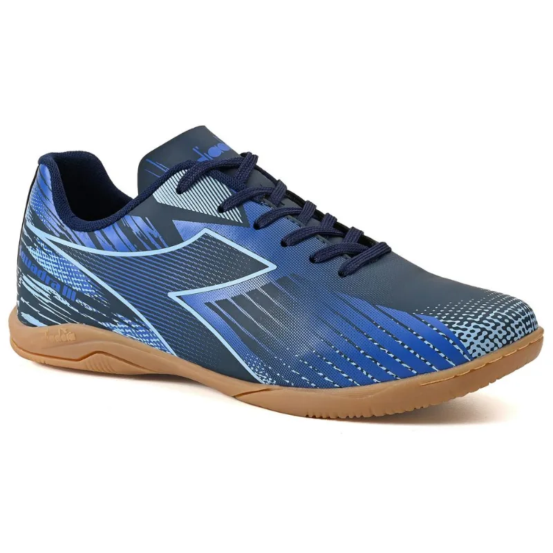 Chuteira Unissex Diadora Squadra III Futsal Marinho 43 MARINHO/AZUL/PRATA - Diadora