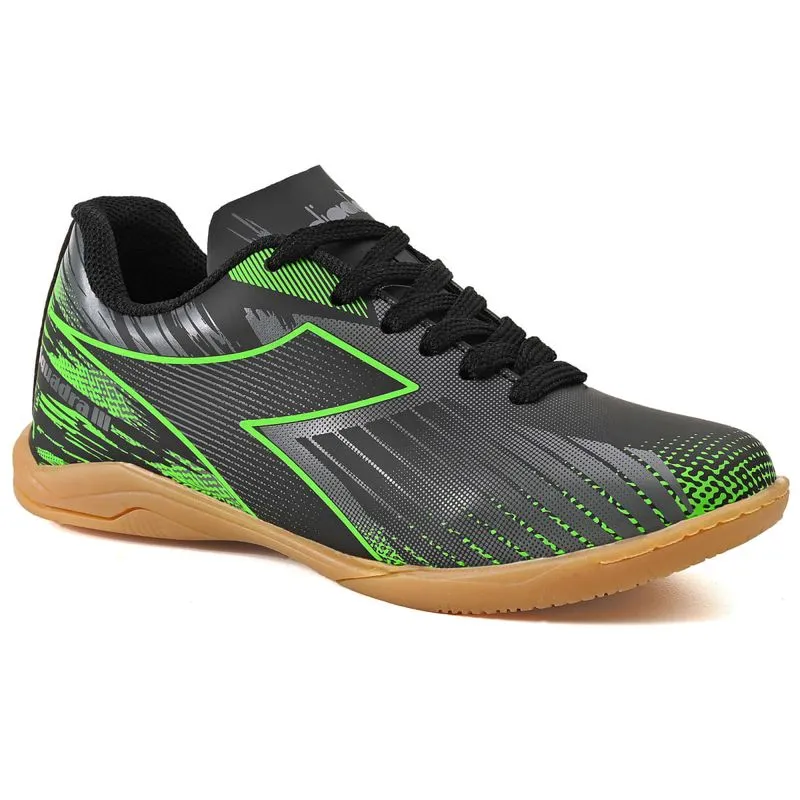 Chuteira Futsal Diadora Squadra III Infantil Preta 28