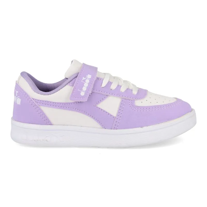 Tênis Diadora Playmaker VLC Juvenil Lilás BRANCO/LILÁS - 32