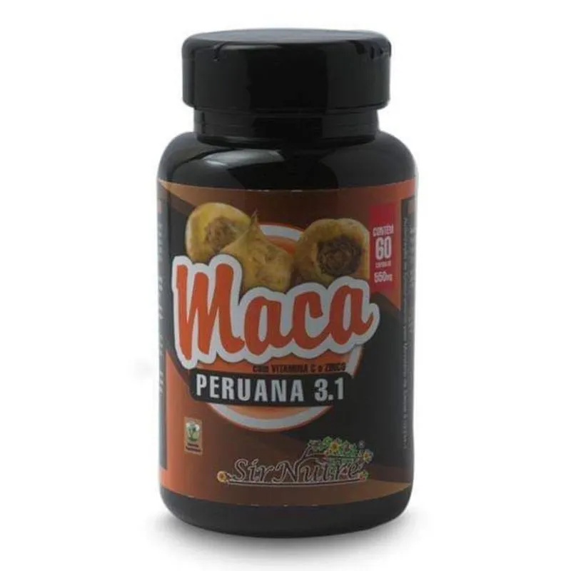 60 Capsulas De Maca Peruana - Aumento Libido E Testoterona