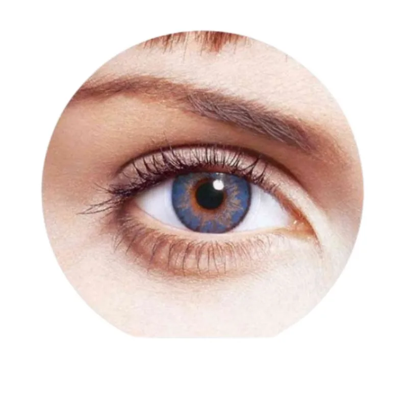 Lentes De Contato Colorida Safira Mensal Freshlook Colorblends