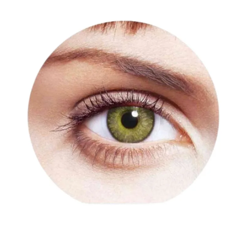 Lentes De Contato Colorida Verde Esmeralda Mensal Freshlook