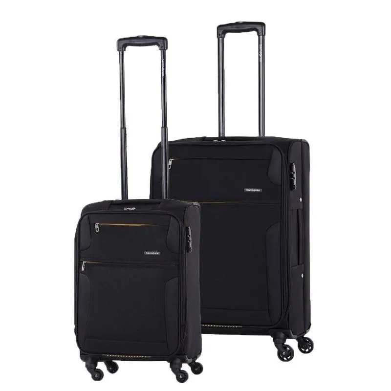 Conjunto de Malas de Viagem Expansível em Poliéster Samsonite Bahia Cadeado TSA Rodas 360º 2 Peças