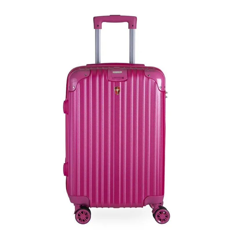 Mala De Bordo 20 ABS Com Cadeado Integrado Rodas 360 Suiça Rosa Swiss Move
