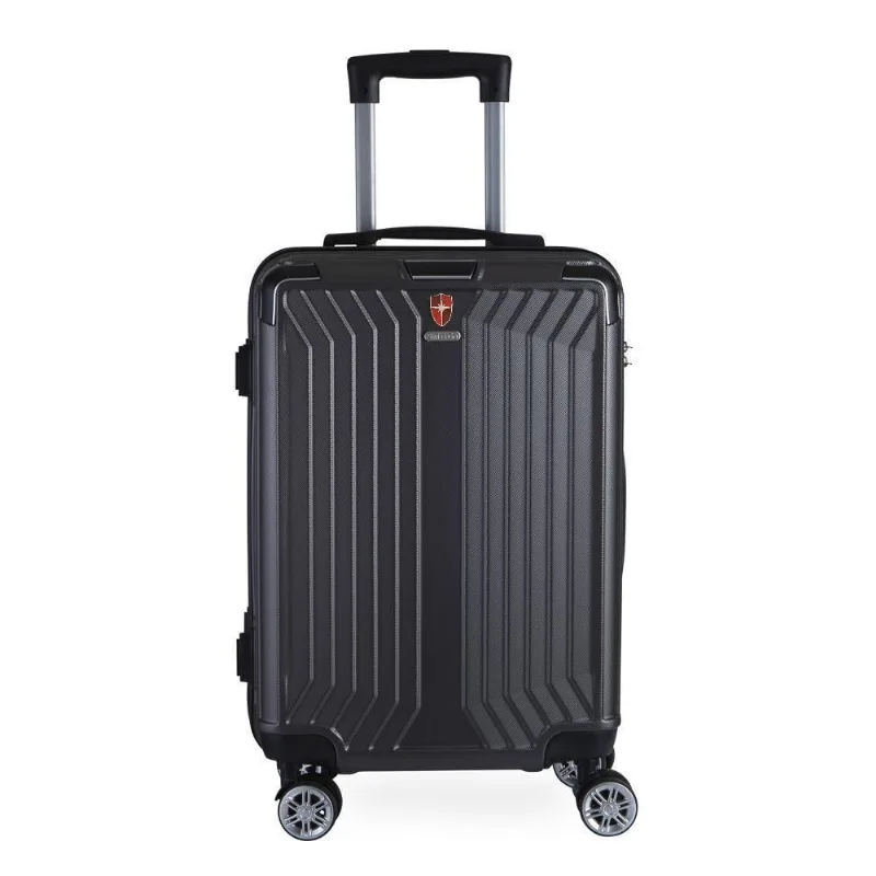 Mala De Bordo 20 ABS Com Cadeado Integrado Rodas 360 Londres Cinza Swiss Move