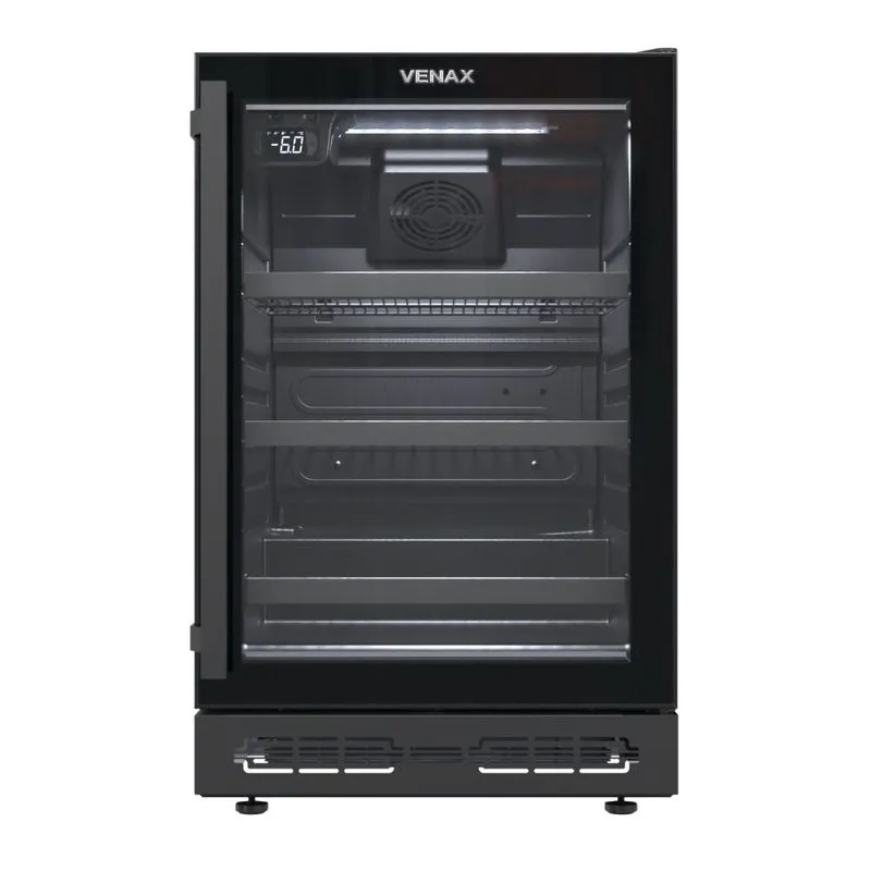 Cervejeira Venax Top Light In 100 82l Com Opção De Embutir 34 Garrafas Preto Fosco