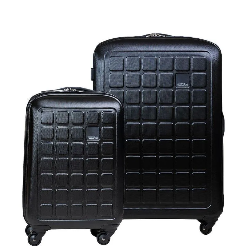 Conjunto De Malas Polipropileno American Tourister By Samsonite Cirrus Light 4 Rodas 360º P/M Preto