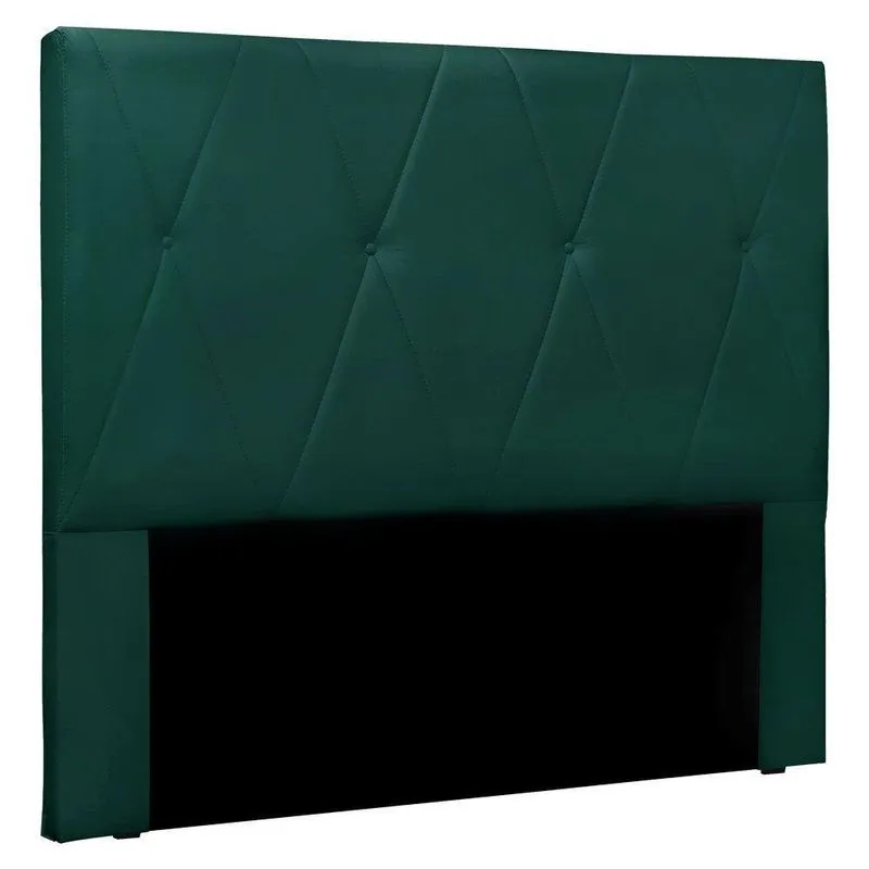 Cabeceira King 1,95m Aquilla Veludo - Pallazio Verde Floresta