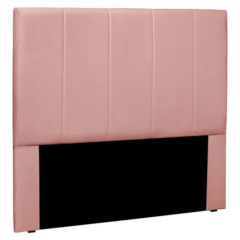 Cabeceira King 1,95m Ravenna Veludo - Pallazio Cor Rosa