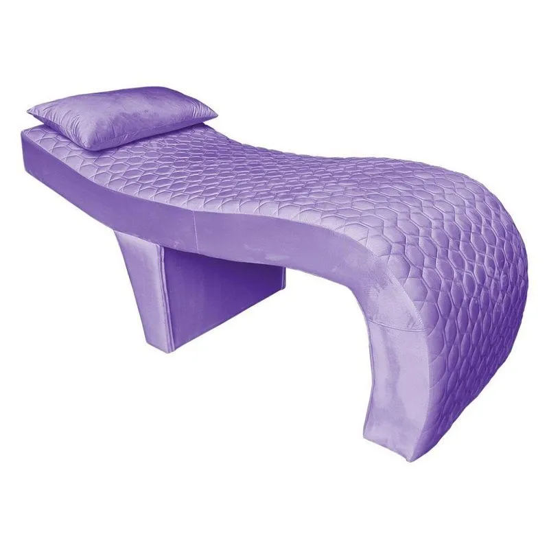 Maca Estética Ergonômica Matelassê 0,80m Isabella Veludo - Pallazio Cor Lilás