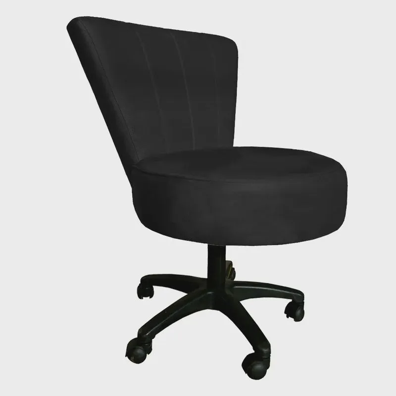 Cadeira Mocho Costurado Elegância Veludo Base Giratória - Pallazio