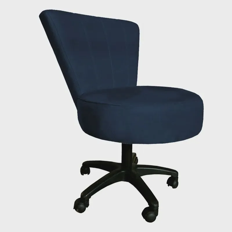 Cadeira Mocho Costurado Elegância Veludo Base Giratória - Pallazio