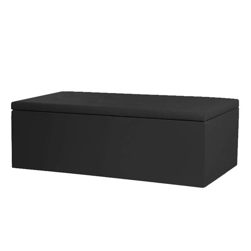 Calçadeira Recamier Baú Casal 1,40m Berlim Corano Preto