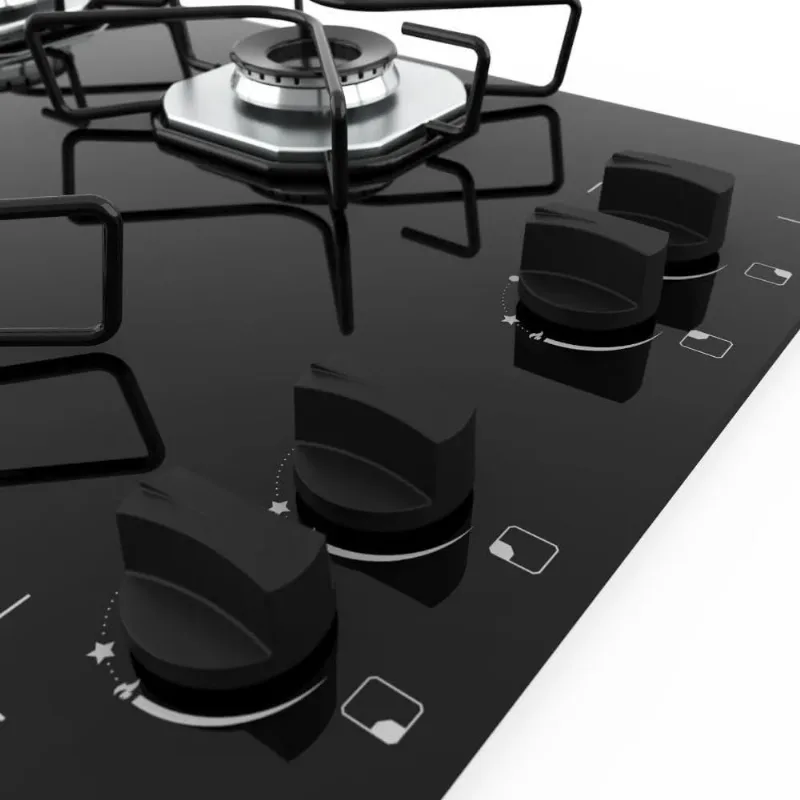 Fogão Cooktop Fogatti Ori 4 Bocas Vidro Preto 27002101.00