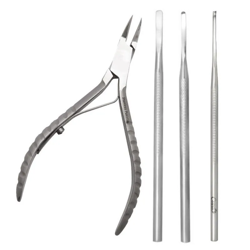 Kit Podologia Alicate Desencravador Marco Boni Bisturis Inox