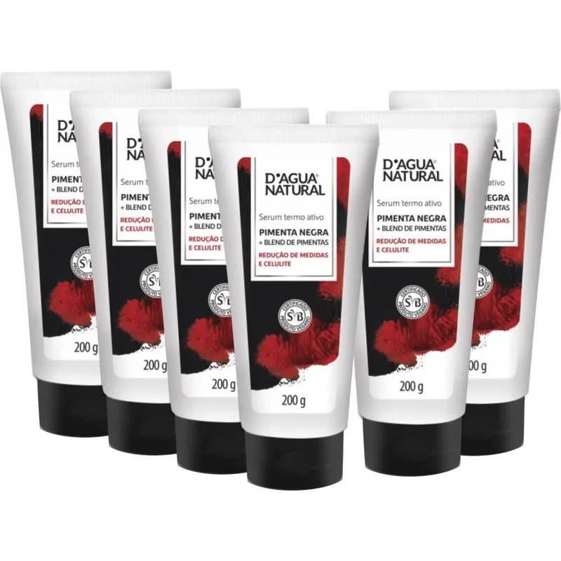 6un Sérum Redutor Blend De Pimentas 200g D'agua Natural