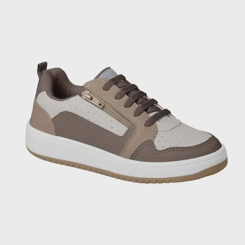 Sapatênis Infantil Yep Carinho Chocolate Natural Camin 3574-551JU
