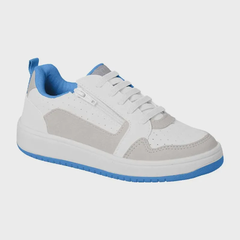Sapatênis Infantil Yep Carinho Branco Azul Camin 3574-552JU