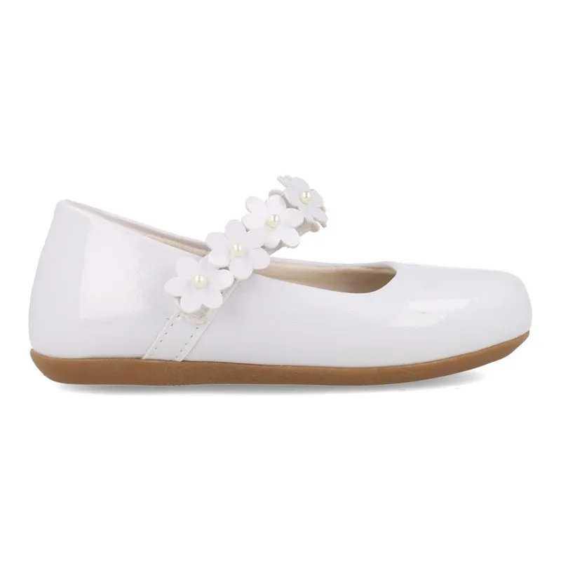 Sapatilha Casual Camin Flor Infantil Branco 20