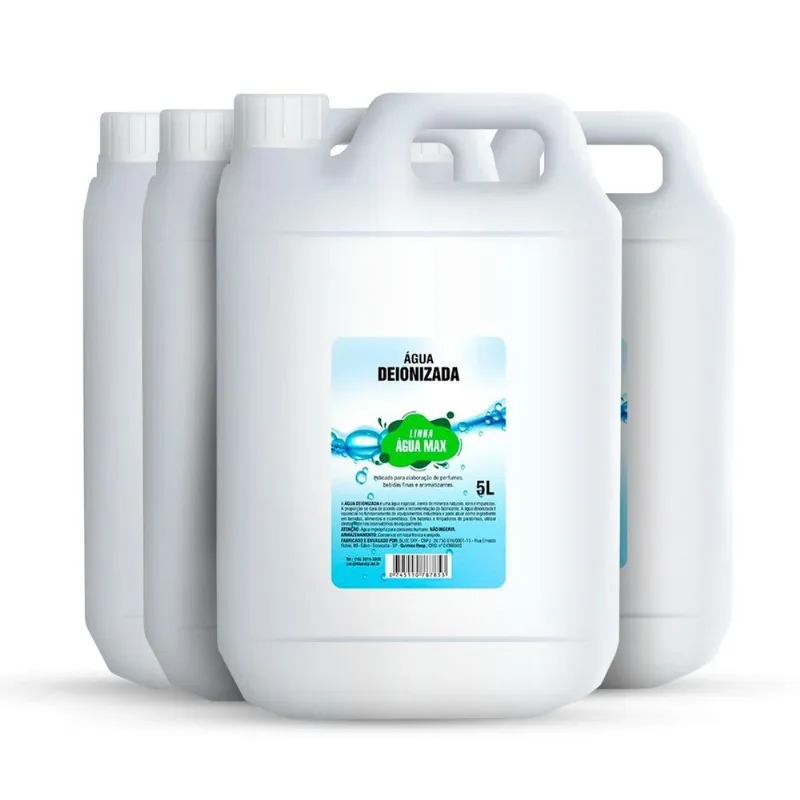 Kit Água Deionizada Togmax 5l - 4 Unidades 20l - Hospitalar