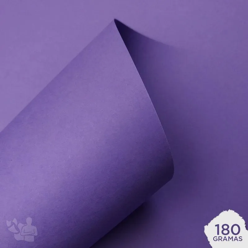 Papel Color Plus 180g A4 Amsterdam (roxo) 20 Folhas