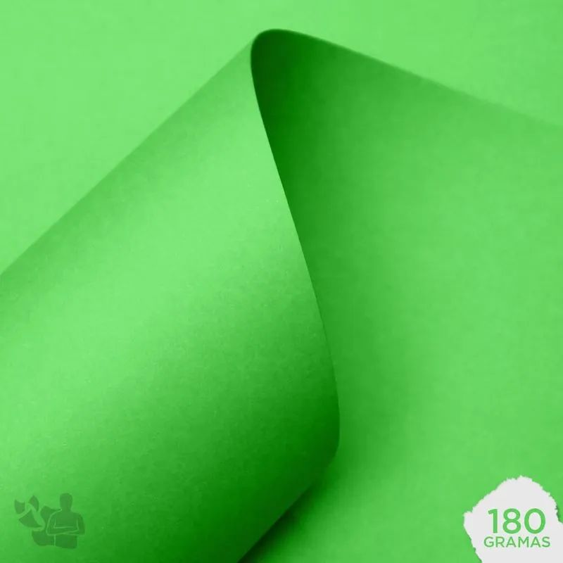 Papel Color Plus 180g A4 Buenos Aires (verde) 10 Folhas