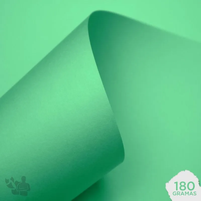 Papel Candy Plus 180g A4 Mirtilo (verde-lima) 20 Folhas