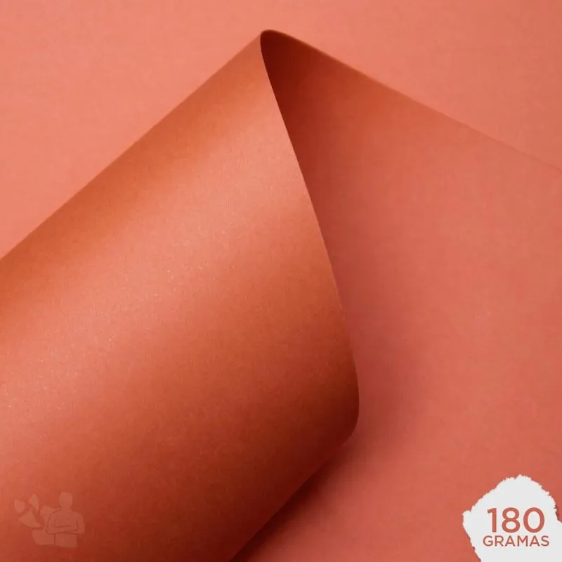 Papel Color Plus 180g A4 Costa Rica (coral) 20 Folhas