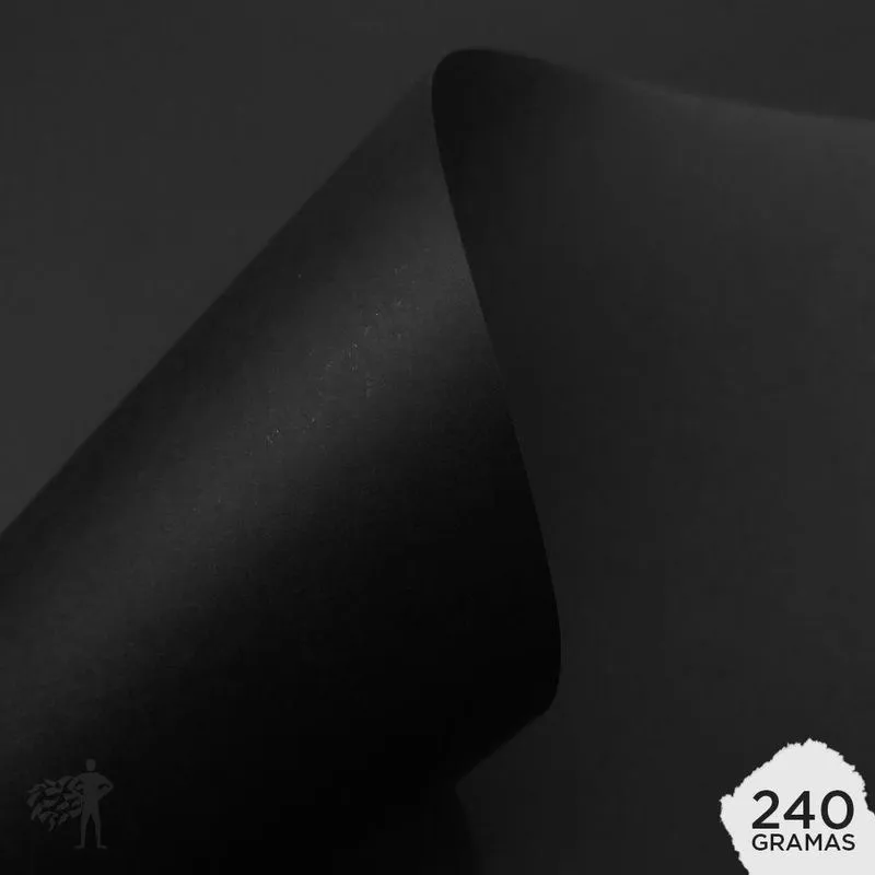 Papel Color Plus 180g A3 Los Angeles (preto) 20 Folhas