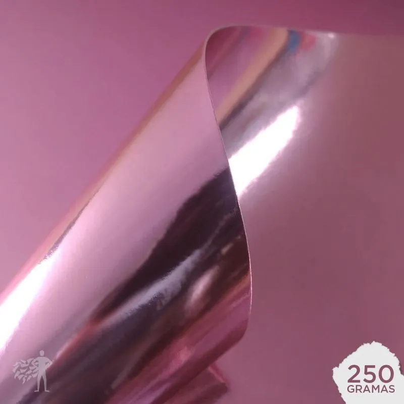 Papel Laminado Lamicote 250g A4 (rosé) 20 Folhas