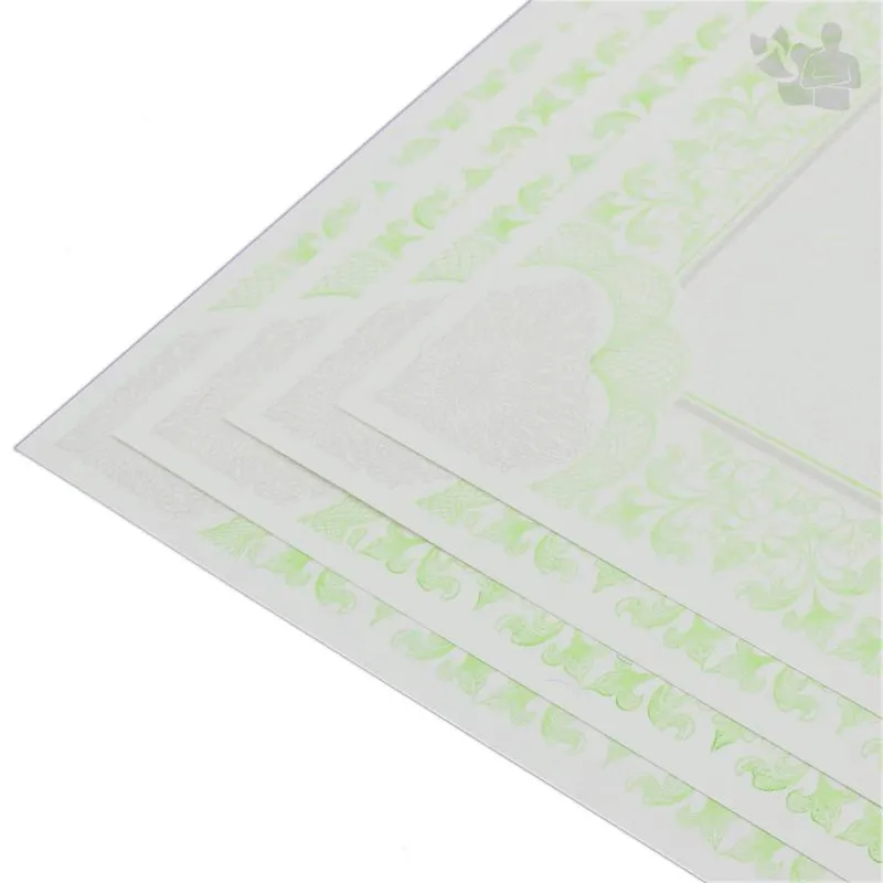 Papel Para Certificado 120g A4 (verde) 10 Folhas