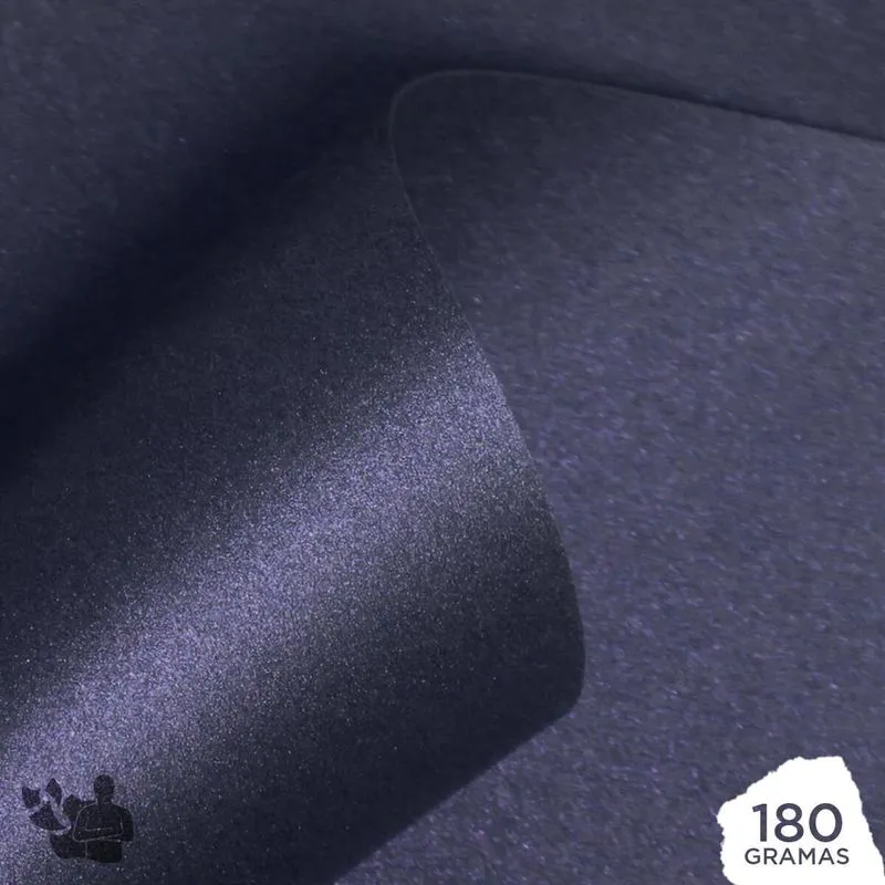 Papel Perolizado 180g A4 (azul Noite) 10 Folhas