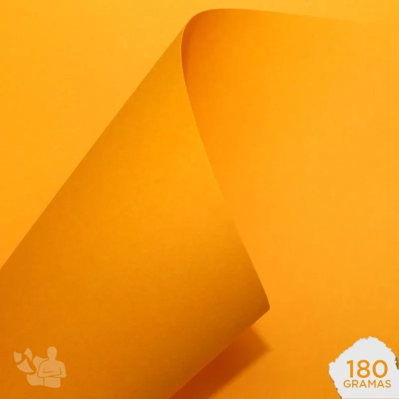 Papel Color Plus 180g A4 Jamaica (laranja Claro) 100 Folhas
