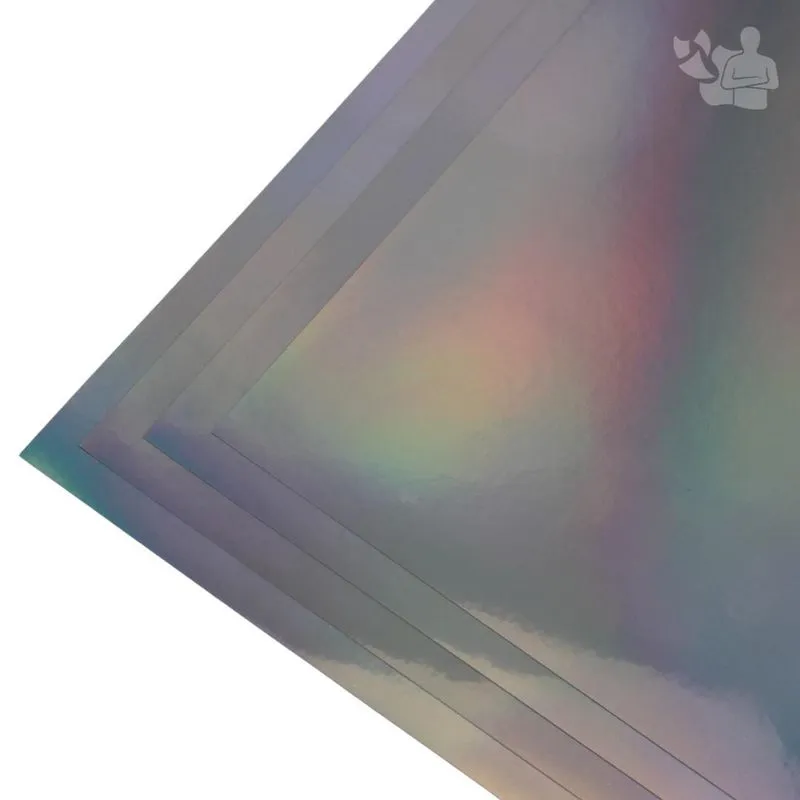Vinil Adesivo Holográfico Jato De Tinta A4 20 Fls
