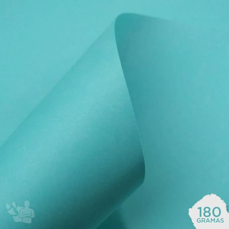 Papel Color Plus 180g A4 Aruba (tiffany) 50 Folhas