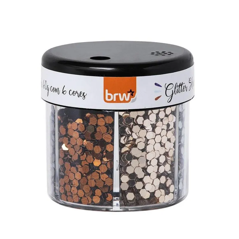 Glitter Hexagonal 60g (6 Cores) Fashion