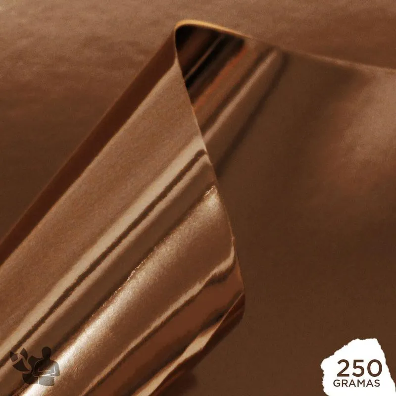 Papel Laminado Cobre 250g A4 10 Folhas