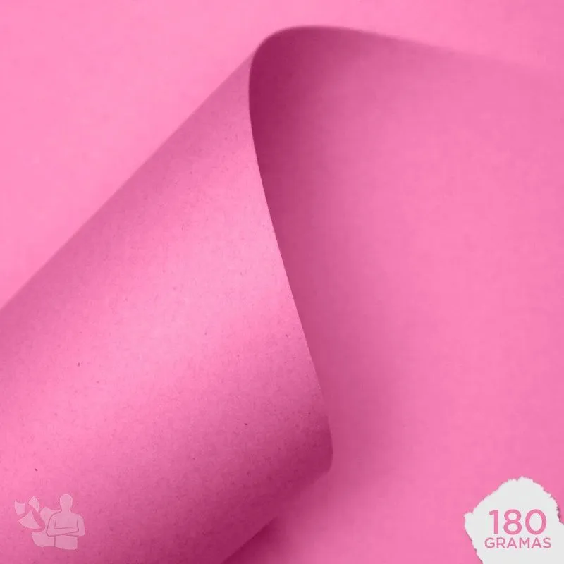 Papel Color Plus Dinamarca Rosa Pastel 180g A4 100 Folhas