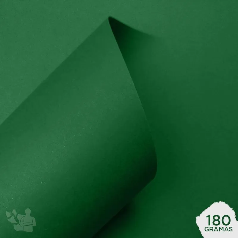 Papel Color Plus Brasil Verde Bandeira 180g A4 50 Folhas