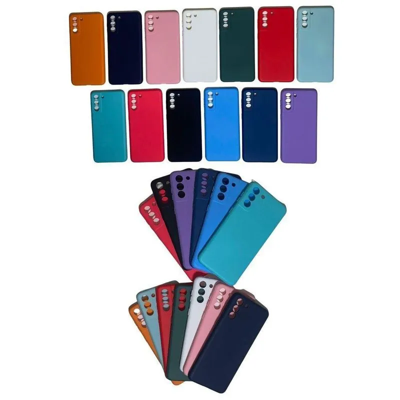 Capinha Silicone Samsung S21 Plus 6.7 Verde Água