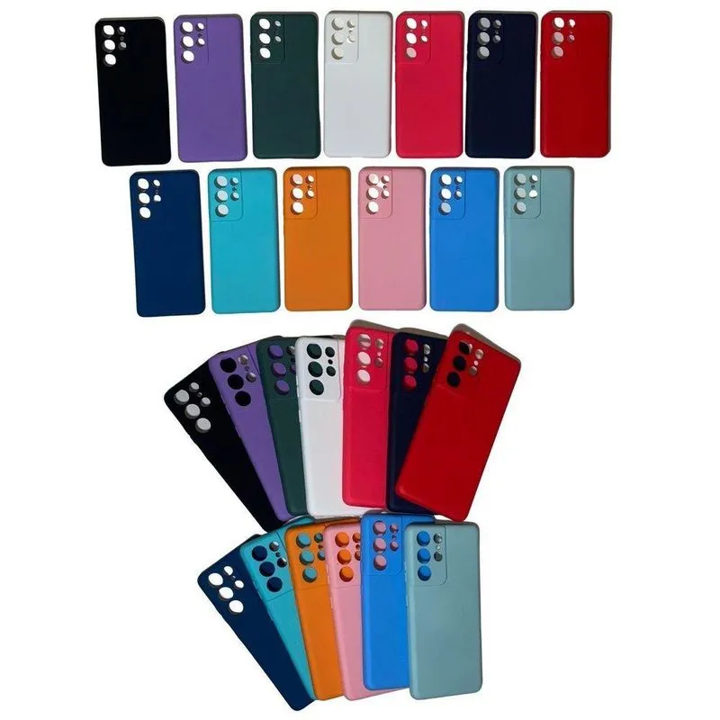 Capinha Silicone Cover Samsung Galaxy S21 Ultra 6.8 Azul Escuro