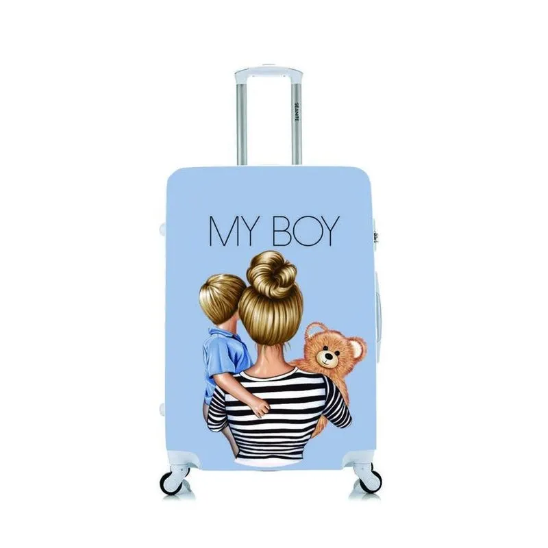 Capa Protetora Para Mala Viagem Personalizada Grande My Boy