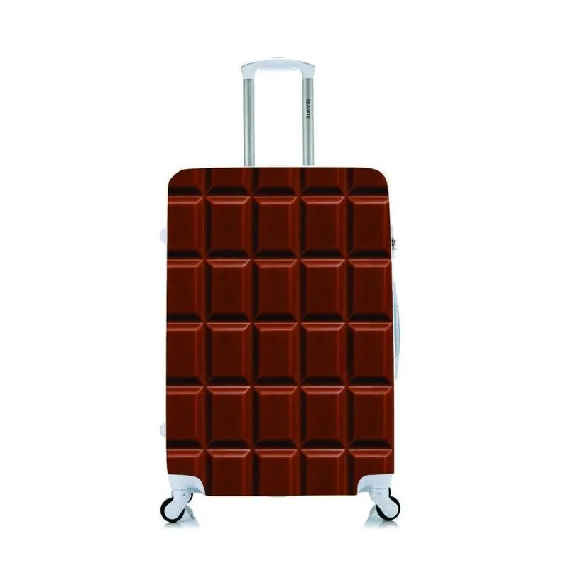 Capa Protetora Mala Viagem Personalizada Grande Chocolate