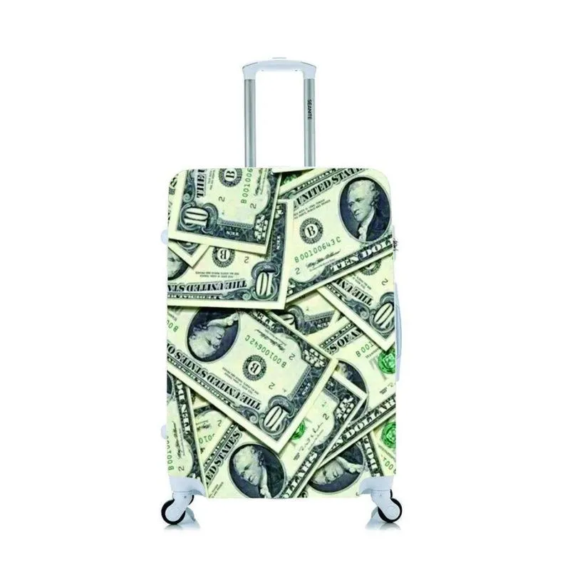 Capa Protetora Para Mala Viagem Personalizada Grande Dollar