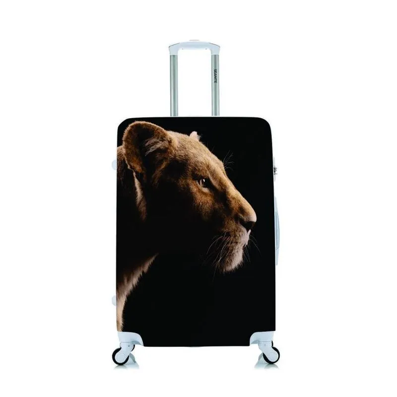 Capa Protetora Para Mala Viagem Personalizada Grande Leão