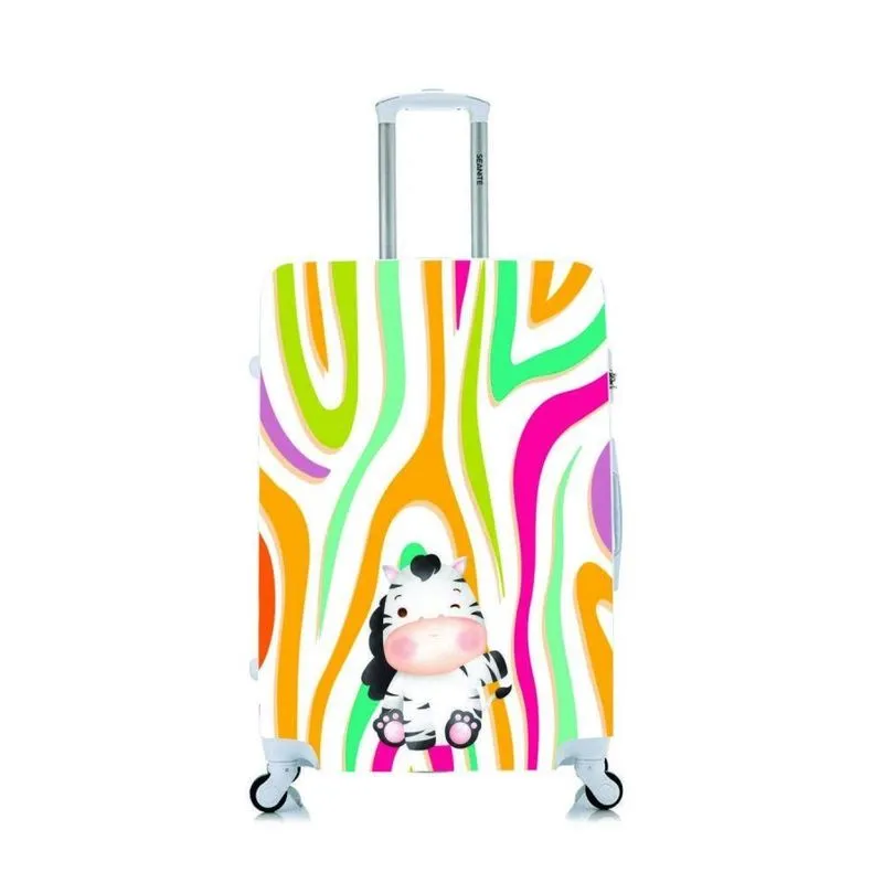 Capa Protetora Para Mala Zebra Colorful