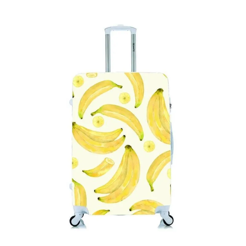 Capa Protetora Para Mala Viagem Personalizada Média Bananas
