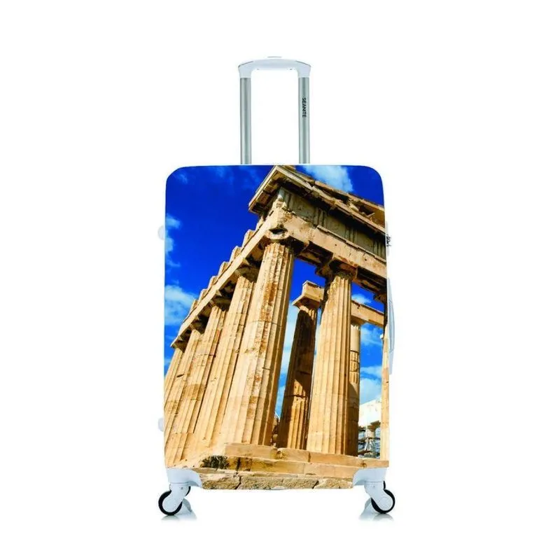 Capa Protetora Para Mala Viagem Personalizada Média Grécia