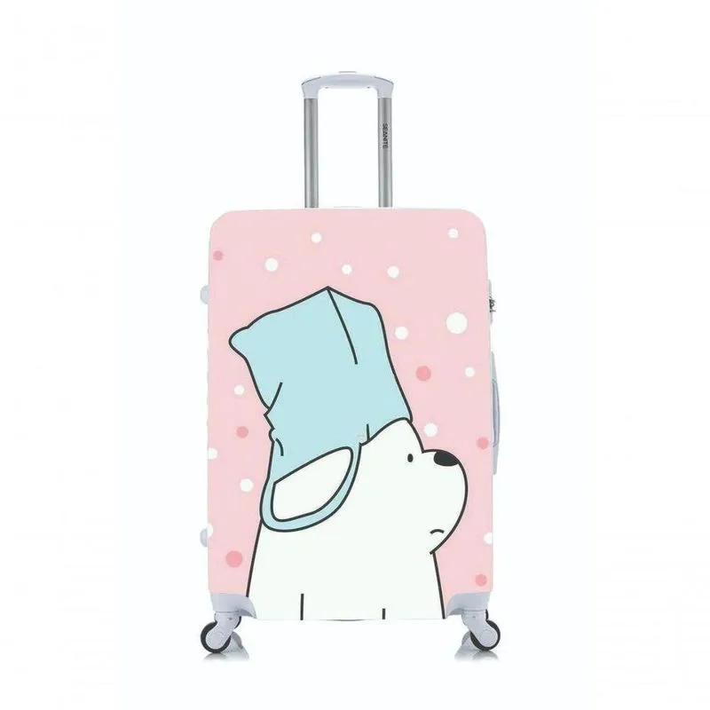 Capa Protetora P/ Mala Viagem Urso C/ Chapéu Na Cabeça